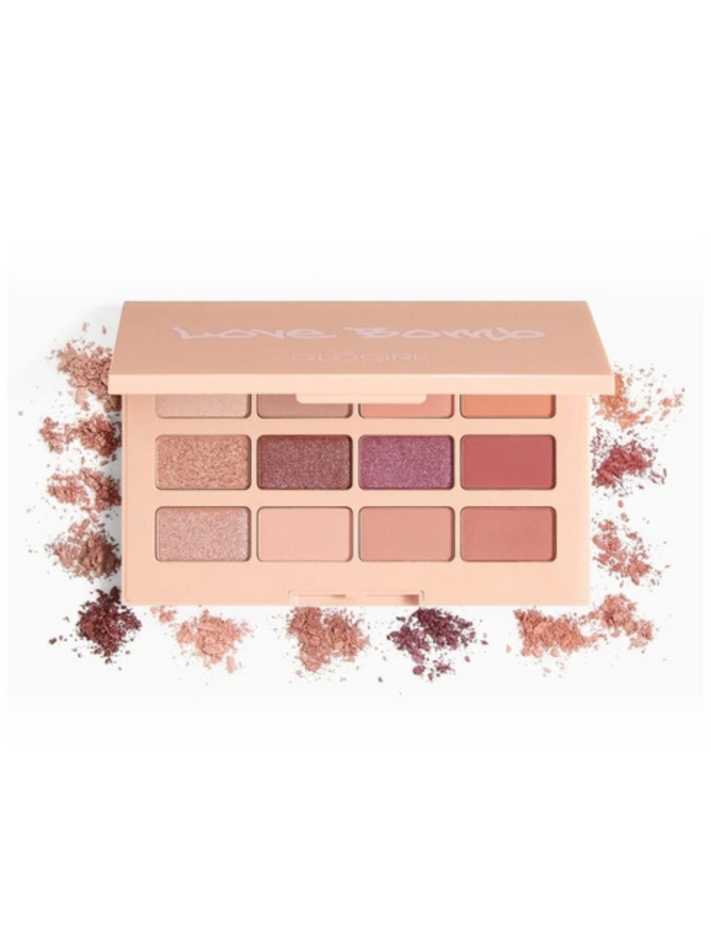 GLOGIRL Cosmetics | Love Bomb | Eyeshadow Palette | 12 Shades | NIB UNOPENED